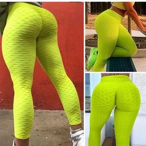 Neon green leggings